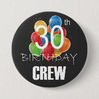30th Birthday Crew 30 Party Crew Group Round