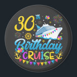 30th Birthday Cruise B-Day Party Circle Magnet<br><div class="desc">30th Birthday Cruise B-Day Party Funny design Gift Circle Magnet Classic Collection.</div>
