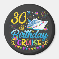 30th Birthday Cruise B-Day Party Circle
