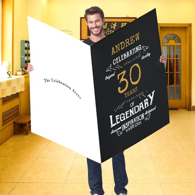 30th Birthday Custom Jumbo Legendary Funny Card (30th Birthday Custom Jumbo Legendary Funny Card
)