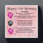 30th  Birthday Daughter Poem Plaque<br><div class="desc">A great gift for a daughter on her 30th birthday</div>
