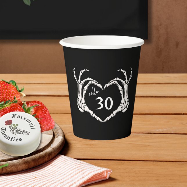 30th Birthday Decor Party Cup - RIP 20s Funeral (30th Birthday - RIP Twenties Birthday Party  Decor)