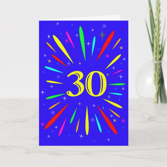 30th Birthday Explosion Card (Front)