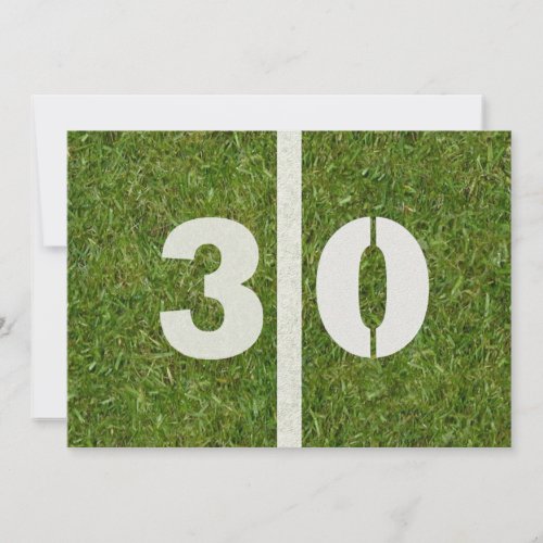 30th Birthday Football Party Invitation