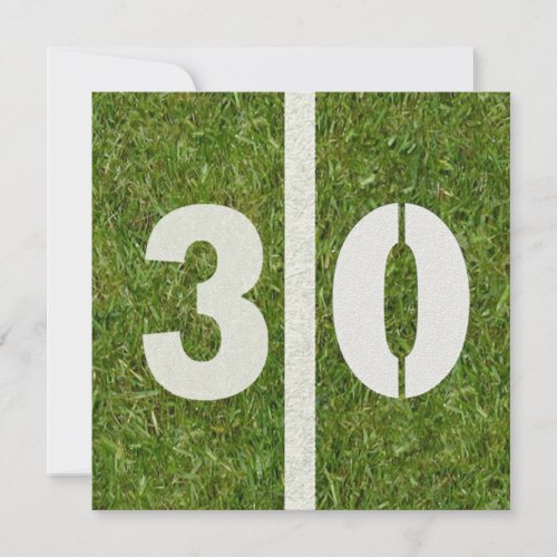 30th Birthday Football Party Invitation
