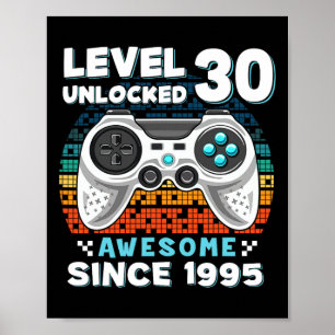 30th Birthday For Men 30 Years Birthday Gifts Poster