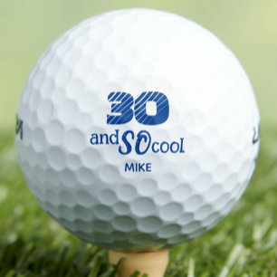 30th Birthday Friend Gift – Blue Cool 30 Years Golf Balls