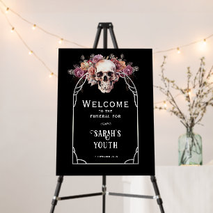 30th Birthday Funeral Welcome Sign