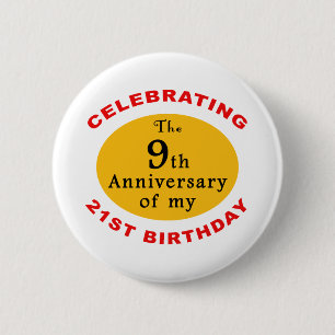 30th Birthday Gag Gifts Button