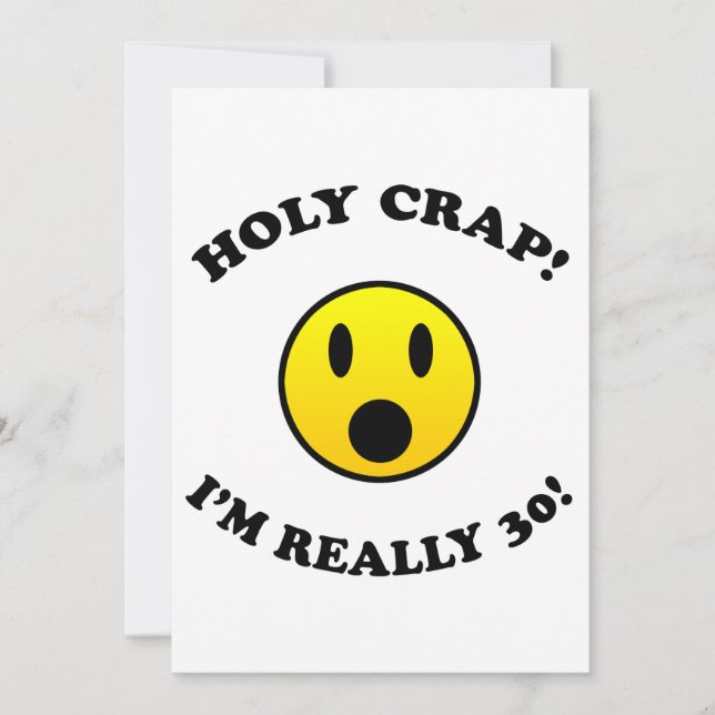 30th Birthday Gag Gifts Card (Front)