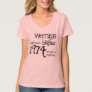 30th Birthday Gift 1974 or Any Year Vintage Brew T-Shirt