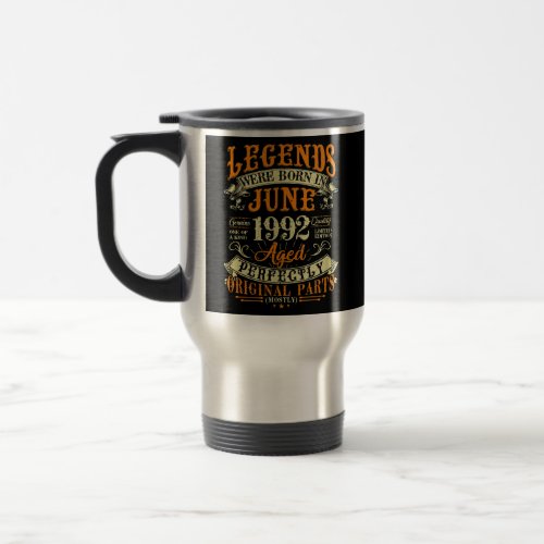 30th Birthday Gift 30 Years Old Legends Born In Travel Mug