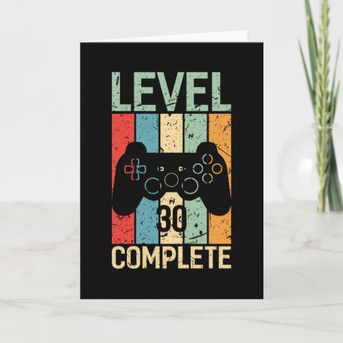 30th Birthday Gift Boys Men Level 30 1991 Card