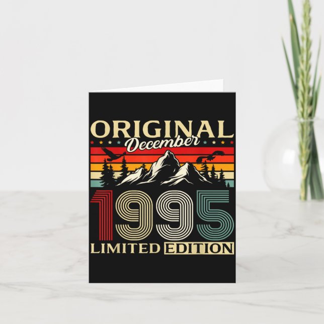 30th Birthday Gift Men Women Original December 199 Card (Front)