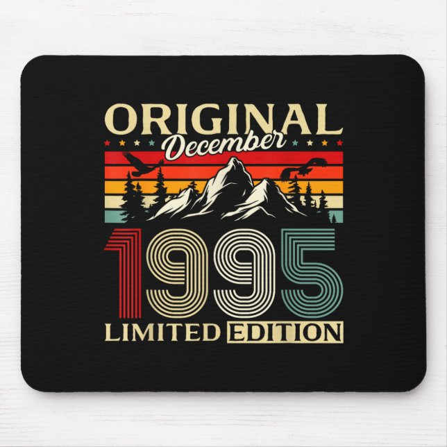 30th Birthday Gift Men Women Original December 199 Mouse Pad (Front)