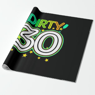 30th Birthday Happy 30th Birthday Wrapping Paper