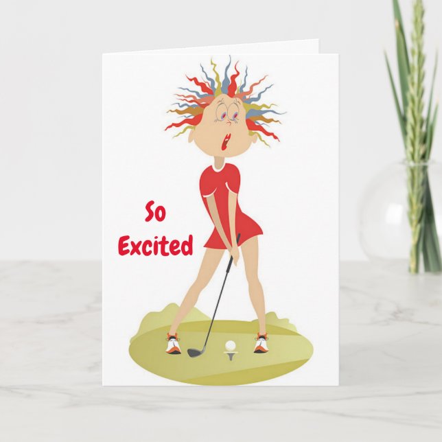 **30th BIRTHDAY HUMOR FOR GOLFER** Card (Front)