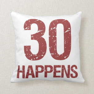 30th Birthday Humor Throw Pillow