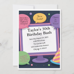 30th Birthday Invitation