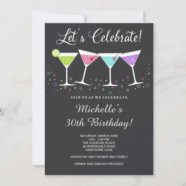 30 Party Invitation Cards And Envelopes Birthday Celebration Occasion Event NEW 