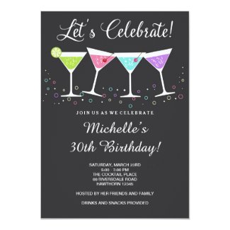 30th Birthday Invitation / Adult Birthday Invite