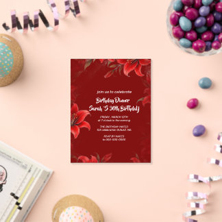 30th Birthday Invitation Template 30th Digital Inv