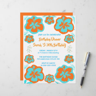 30th Birthday Invitation Template 30th Digital Inv Letterhead