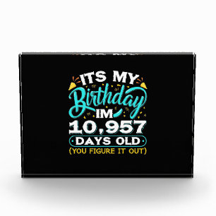30th Birthday It Is My 30th Birthday Photo Block
