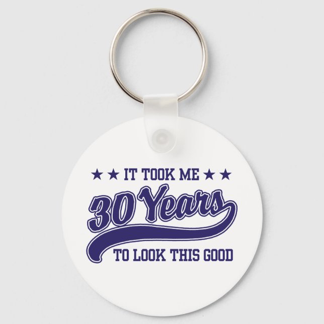 30th Birthday Keychain (Front)