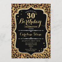 30th Birthday - Leopard Print