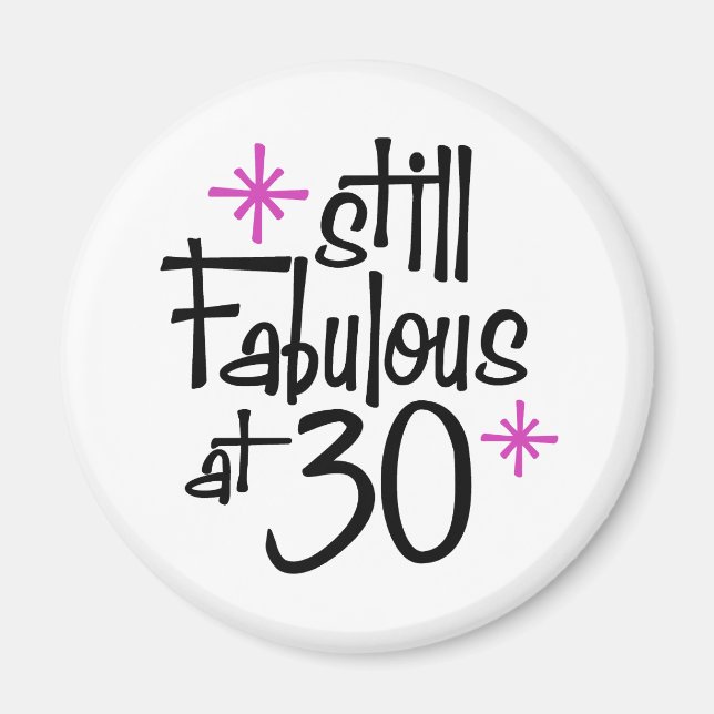 30th Birthday Magnet (Front)