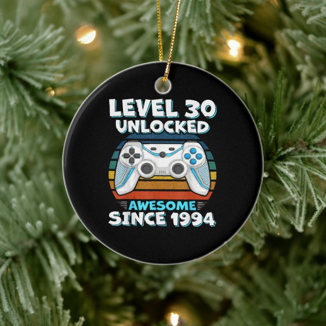 30th Birthday Man Woman 30 Years 1994 Ceramic Ornament (Tree)