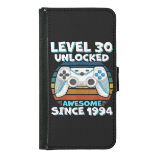 30th Birthday Man Woman 30 Years 1994 Samsung Galaxy S5 Wallet Case