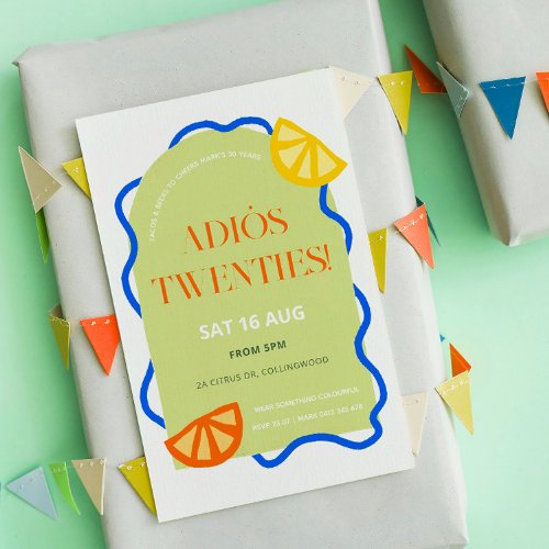 30th Birthday Mexican Party Invitation
