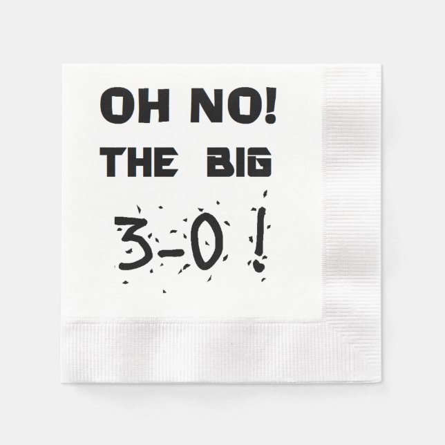 "30th Birthday" Napkins (Front)