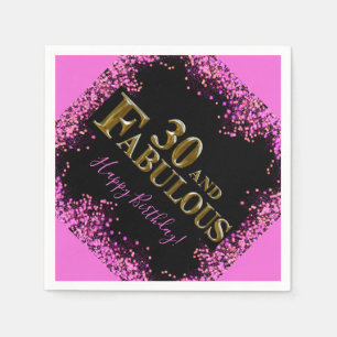 30th Birthday  Napkins