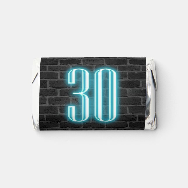 30th Birthday Neon Sign  Hershey's Miniatures (Front)