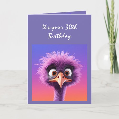 30th Birthday Never too Late Funny Humor Card