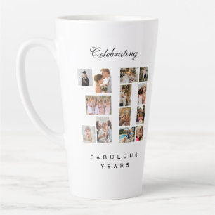 30th Birthday or Anniversary Latte Mug