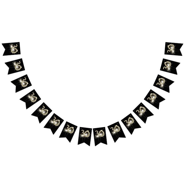 30th Birthday Or Anniversary Party Bunting Flags (All)