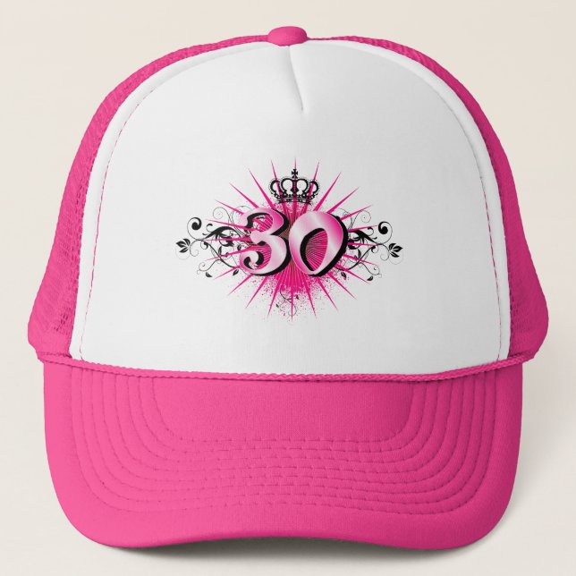 30th Birthday or Anniversary Trucker Hat (Front)