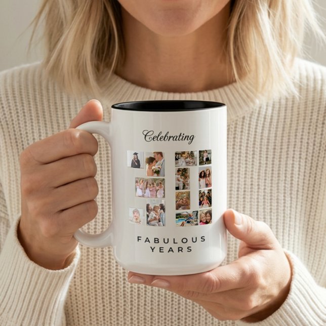 30th Birthday or Anniversary Two-Tone Coffee Mug (Creator Uploaded)