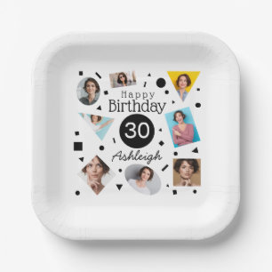 30th Birthday Paper Party Plate