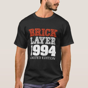 30th Birthday Party Bricklayer Master Builder 1994 T-Shirt