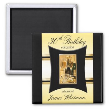 30th Birthday Party Favor/souvenier Magnet by NightSweatsDiva at Zazzle