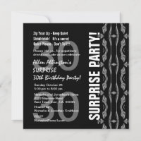 Surprise 30th birthday store invitations for him