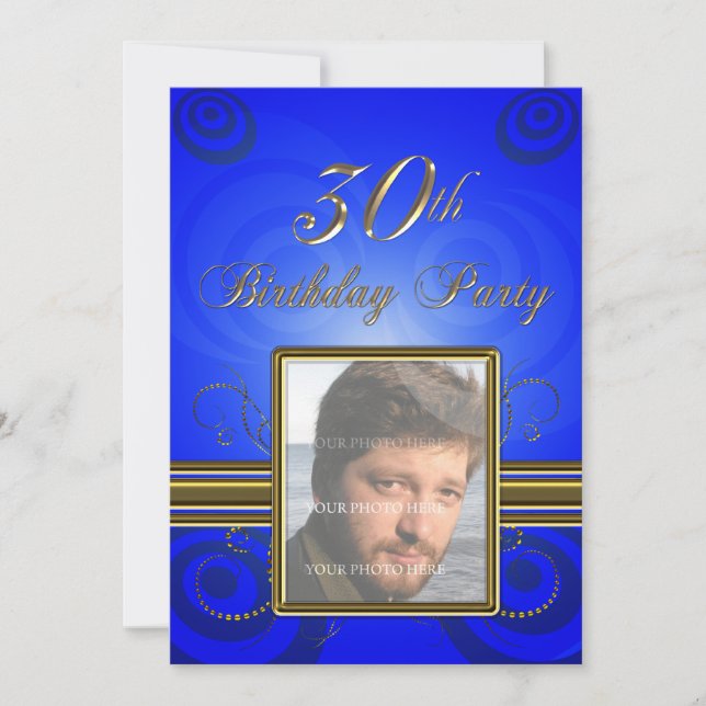 30th Birthday party Invitation (Front)