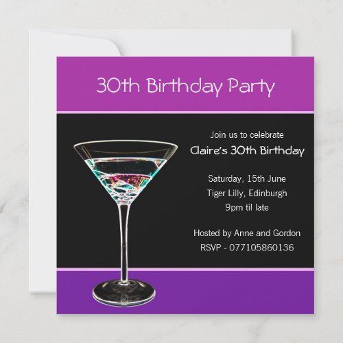 30th Birthday Party Invitation