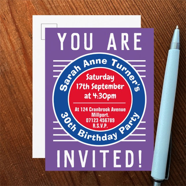 30th Birthday Party Invitation (Creator Uploaded)