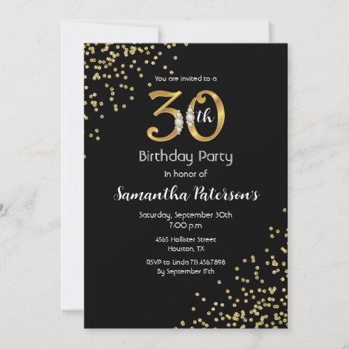 30th Birthday Party Invitation